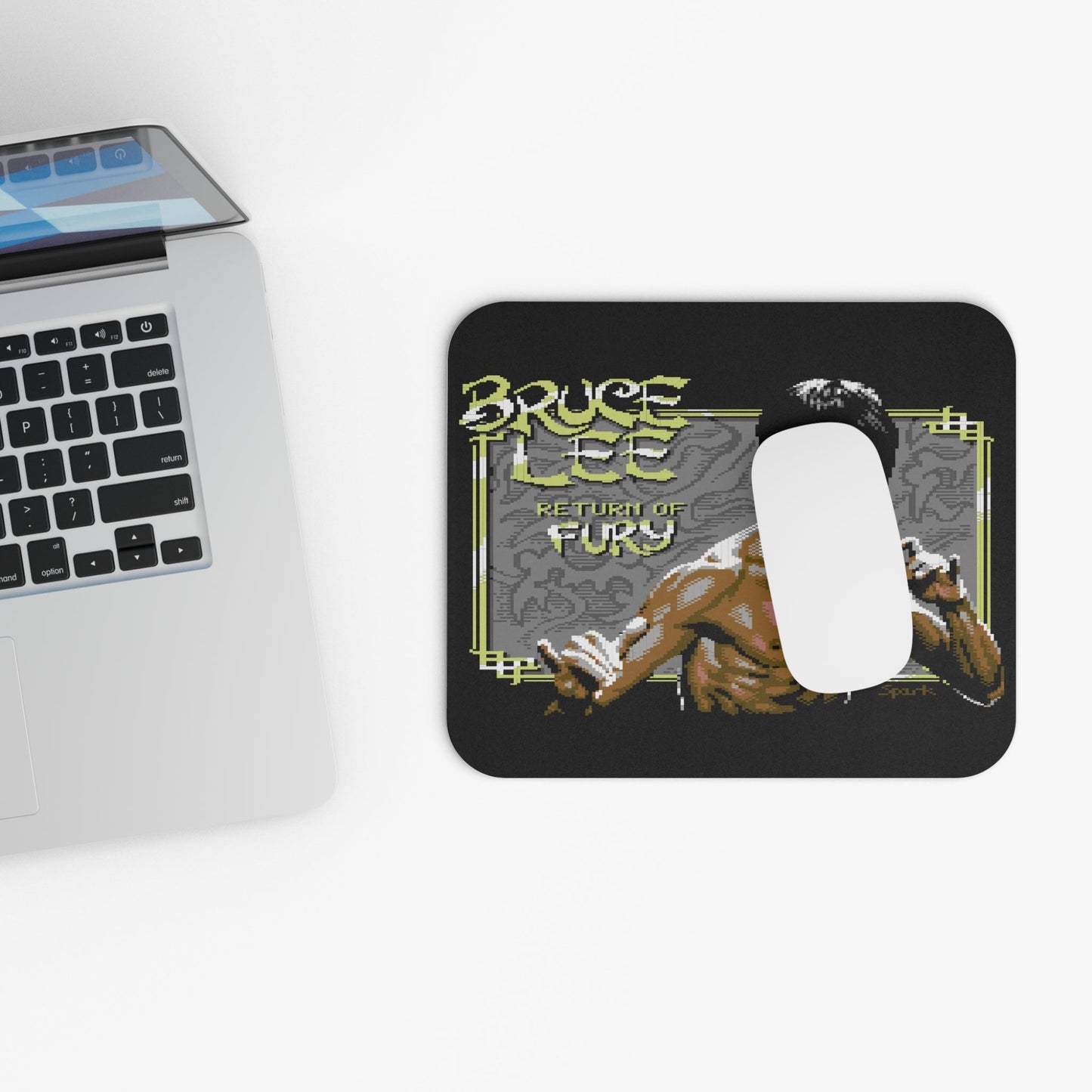 Bruce Lee Mouse Pad (Rectangle) Printify