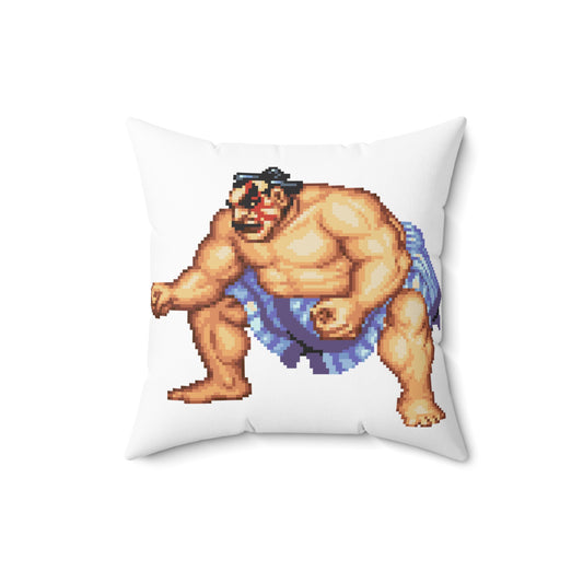 Street Fighter Edmond Quadratisches Kissen aus gesponnenem Polyester