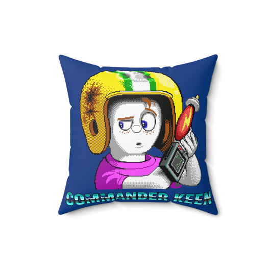 Cpmmander Keen Quadratisches Kissen aus gesponnenem Polyester