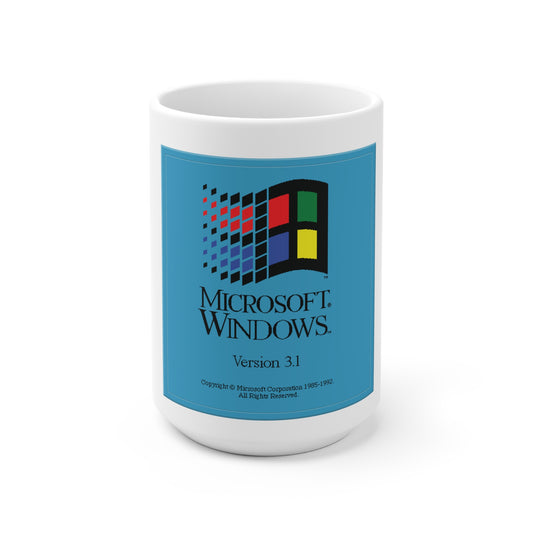 Keramiktasse mit Windows 3.1 (EU)