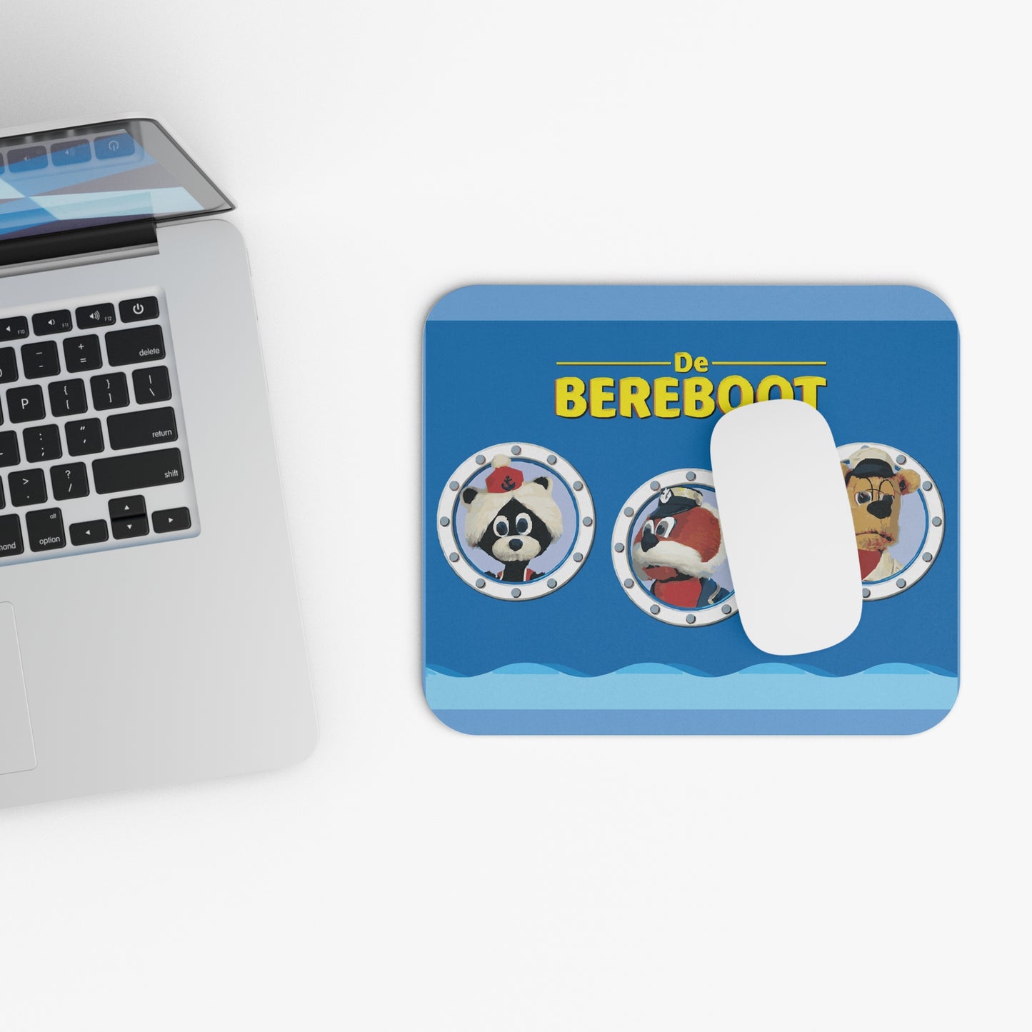 Bear Boat Mouse Pad