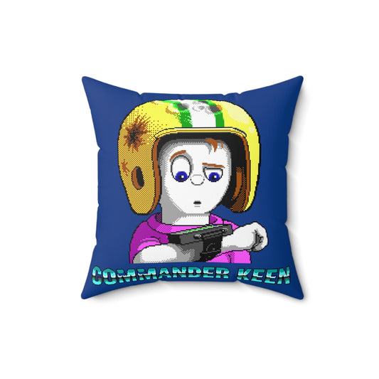 Commander Keen Quadratisches Kissen aus gesponnenem Polyester