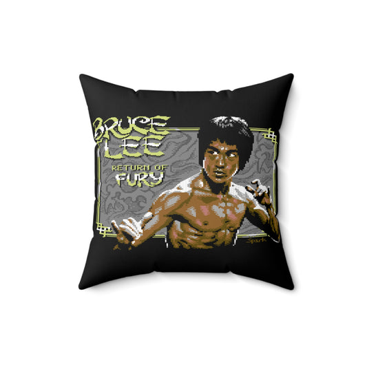 Bruce Lee Quadratisches Kissen aus gesponnenem Polyester