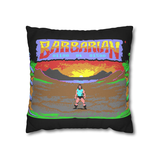 Barbarian Spun Polyester Quadratischer Kissenbezug