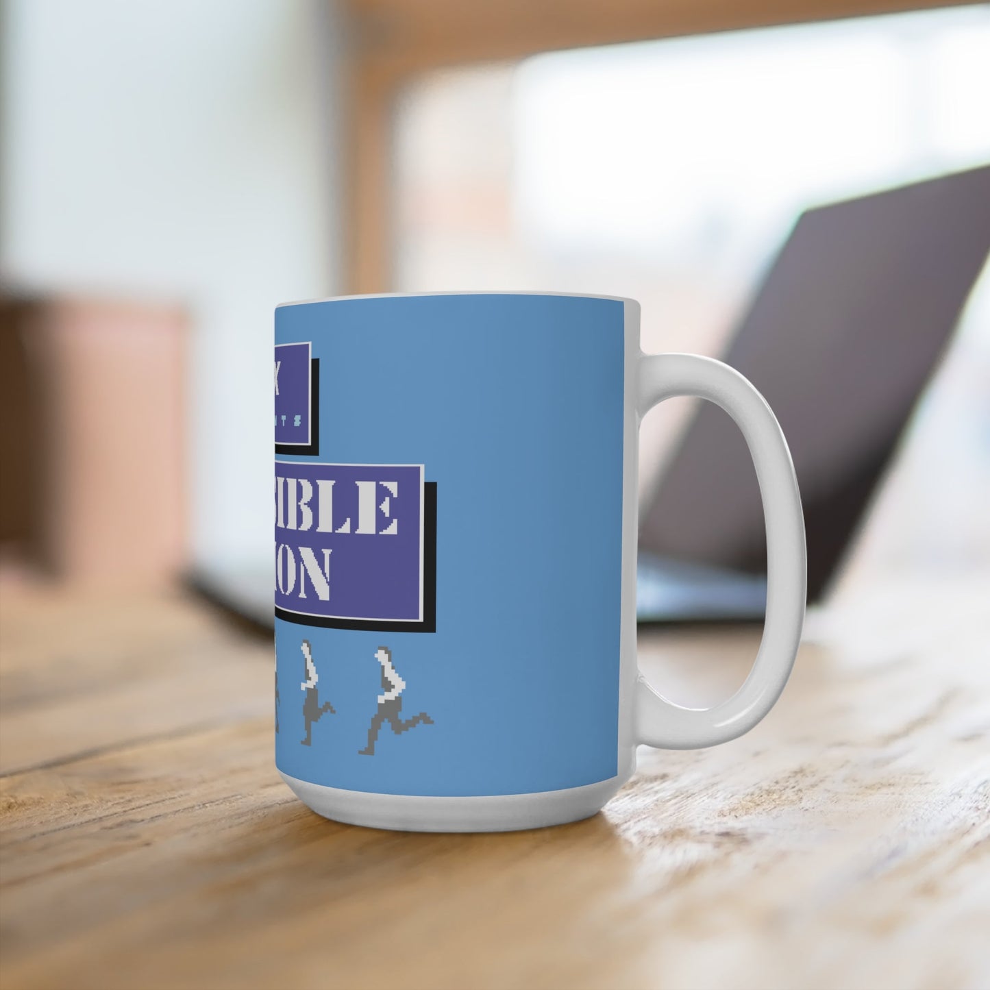 Impossible Mission Running Man Ceramic Mug (EU) Printify