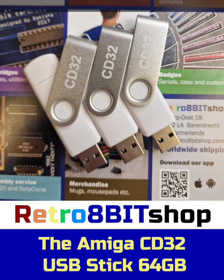 AMIGA CD32 USB Stick 64GB RetroWebShop