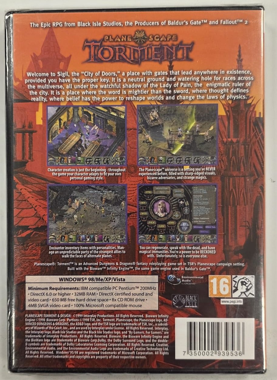 Planescape: Torment - Jewelcase PC CD