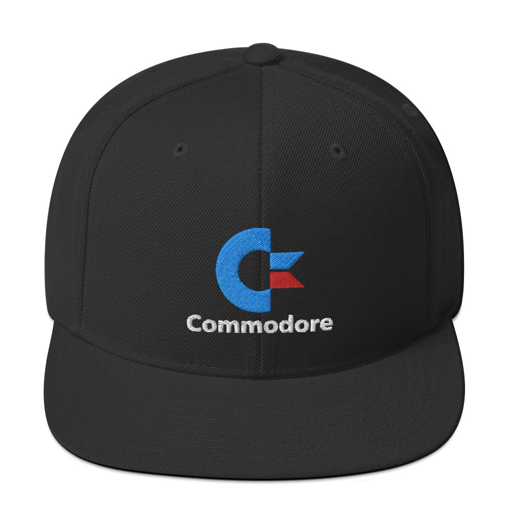 Commodore Dark Snapback Hat RetroWebShop