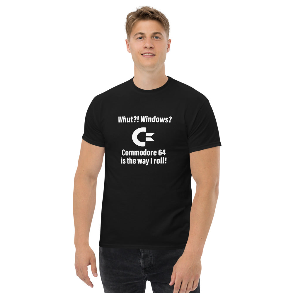 Was?! Windows? Commodore 64 Herren Heavyweight T-Shirt