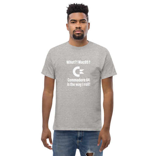 Was?! macOS? Commodore 64 Schweres Herren-T-Shirt
