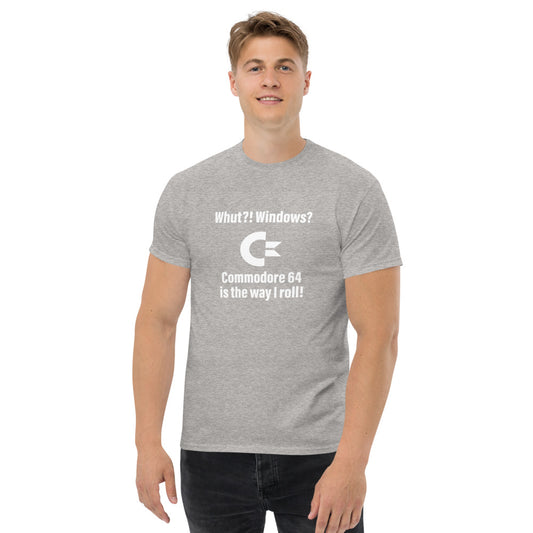 Was?! Windows? Commodore 64 Herren Heavyweight T-Shirt