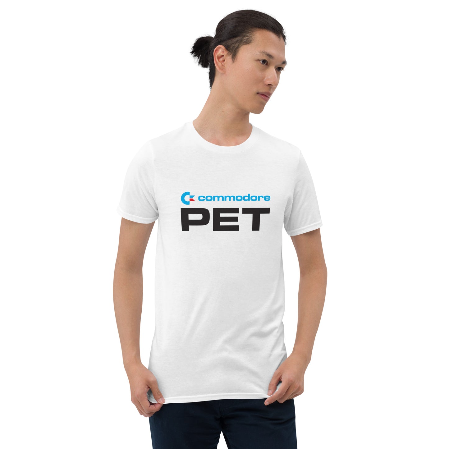 Commodore PET Wit Unisex T-shirt met korte mouwen
