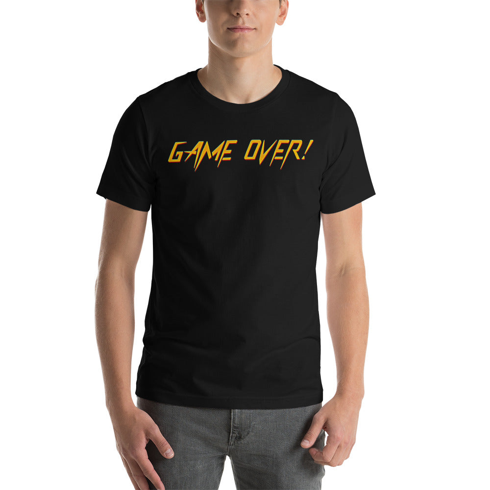 Game Over! Unisex T-shirt met korte mouwen