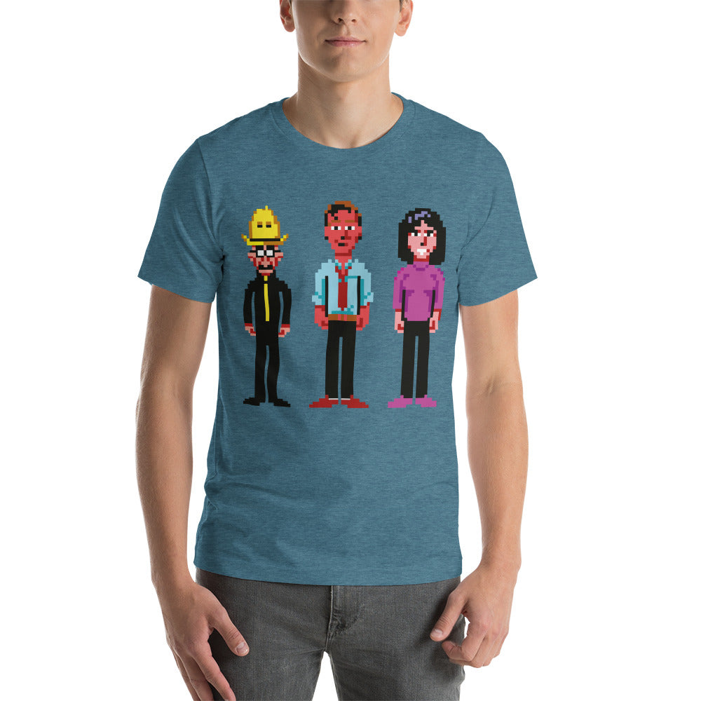 Kurzärmeliges Unisex-T-Shirt mit Tasche