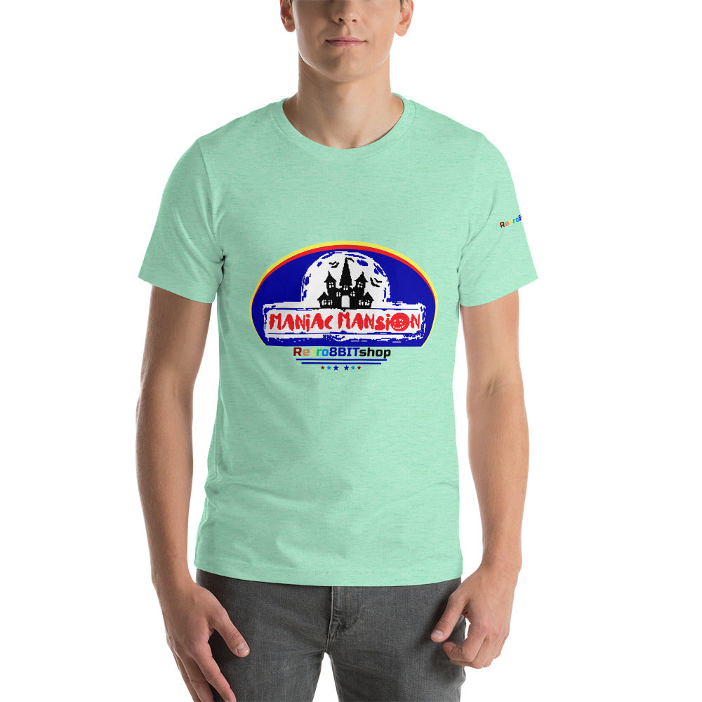 Vintage Maniac Mansion Light Short-Sleeve Unisex T-Shirt RetroWebShop