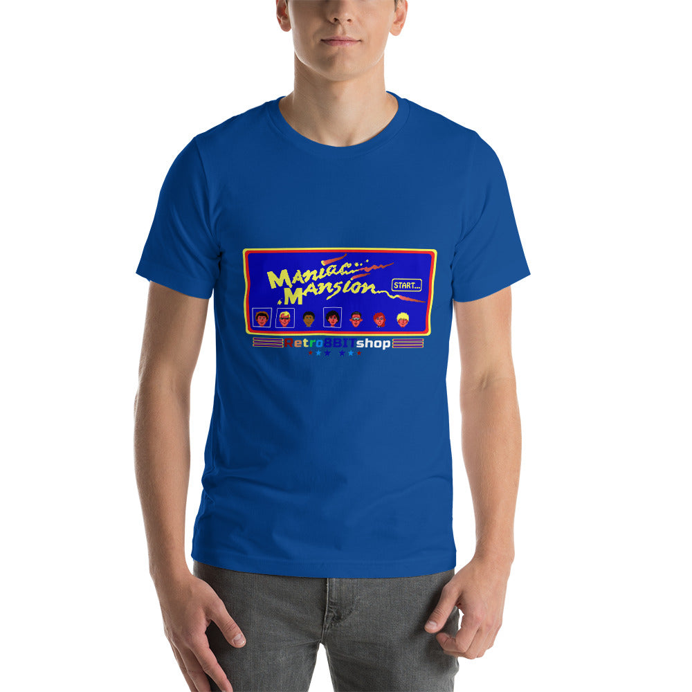 Maniac Mansion Short-Sleeve Unisex T-Shirt RetroWebShop