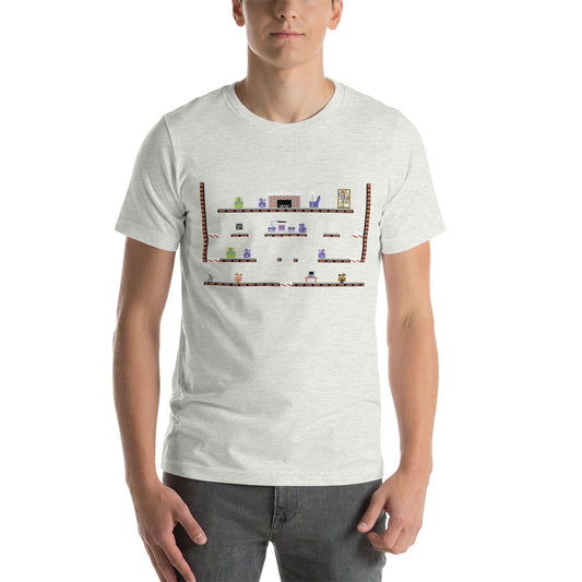 Impossible Mission Unisex T-shirt met korte mouwen en voor- en achterkant