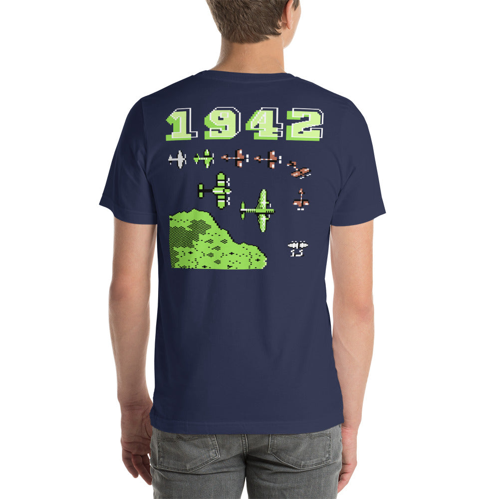 1942 Pacific Backprint Short-Sleeve Unisex T-Shirt RetroWebShop