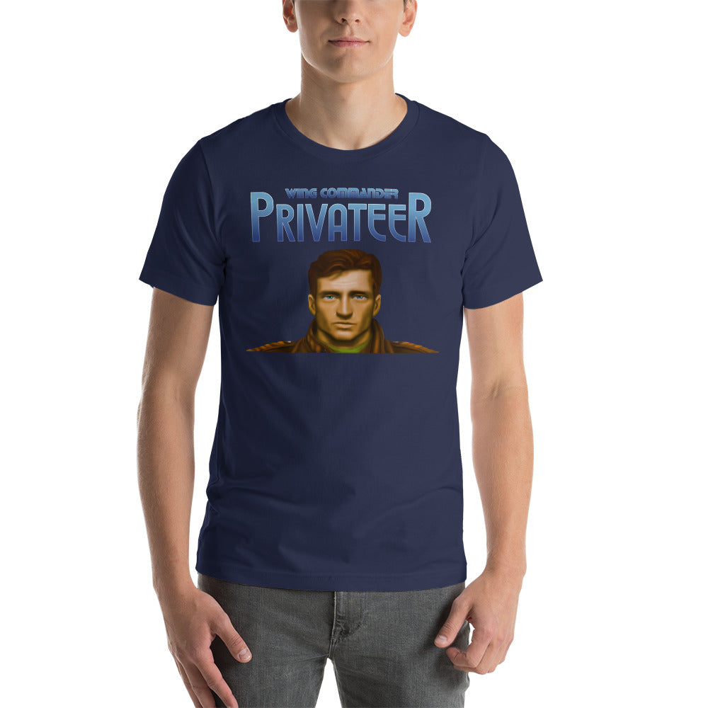 Wing Commander Privateer Front Short-Sleeve Unisex T-Shirt RetroWebShop