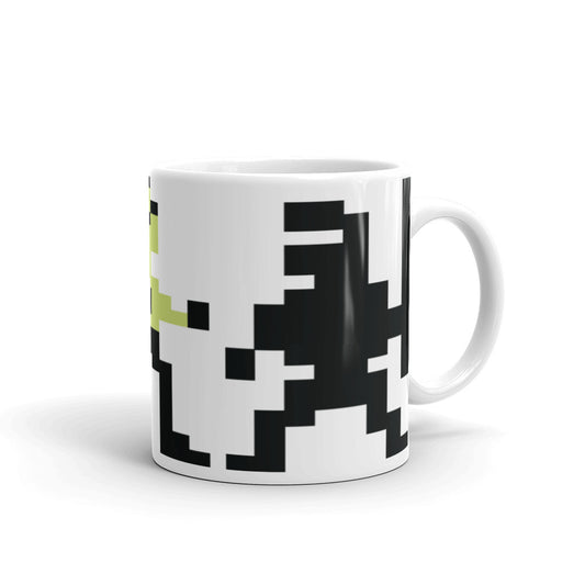 Bruce Lee Weiß glänzende Tasse