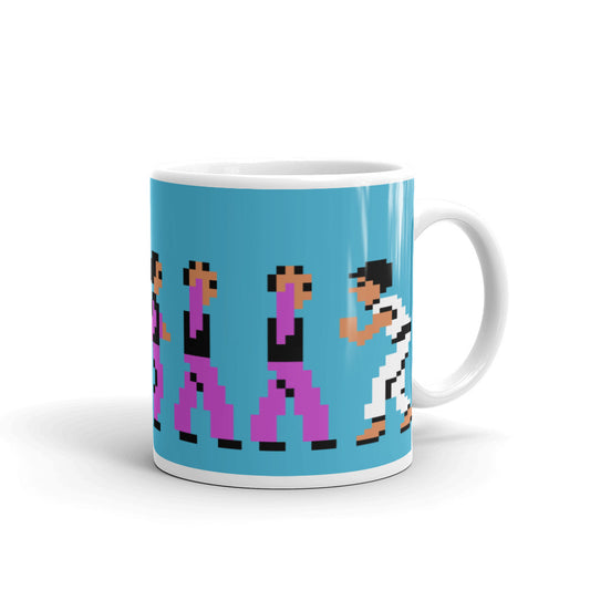 Kungfu Master Weiß glänzende Tasse