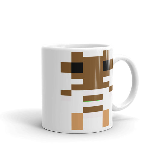 Boulderdash Weiß glänzende Tasse