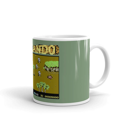 Commando Weiß glänzende Tasse