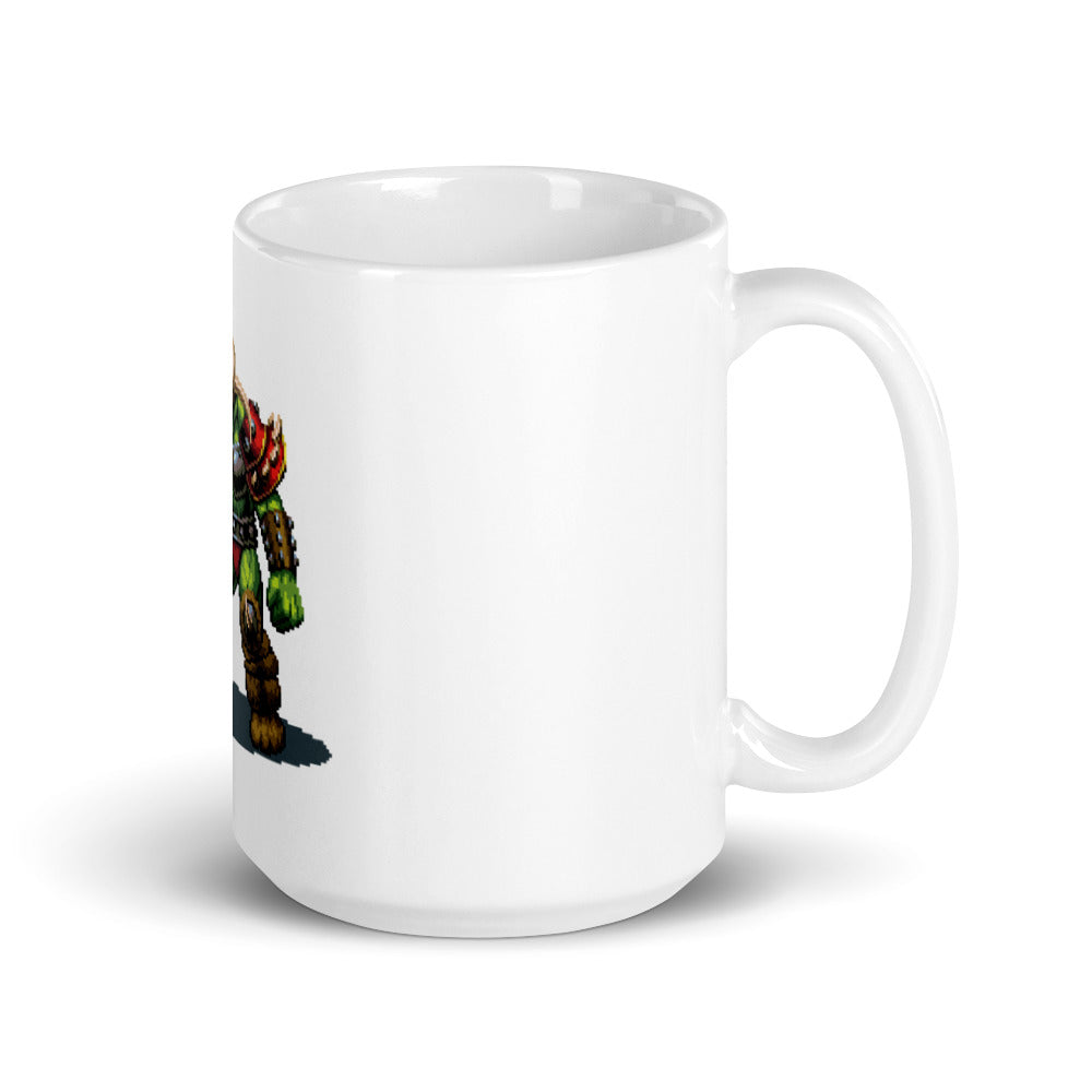 Orc WarCraft White glossy mug RetroWebShop