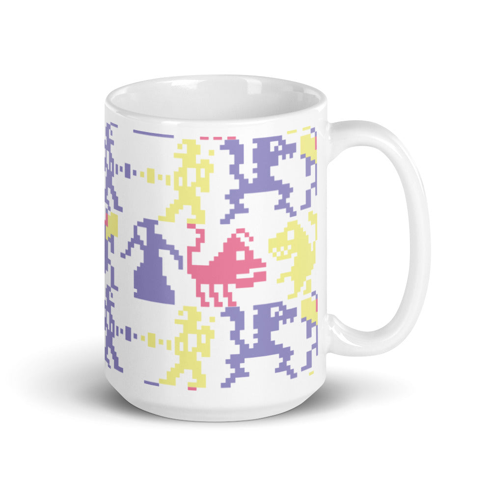 Wizard of Wor White glossy mug RetroWebShop