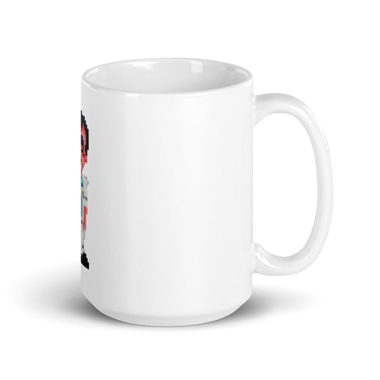 Larry White glänzende Tasse