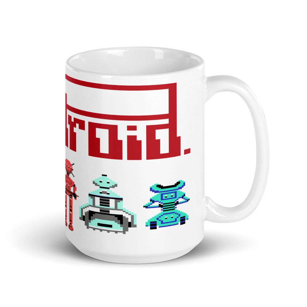 Paradroid White glossy mug RetroWebShop