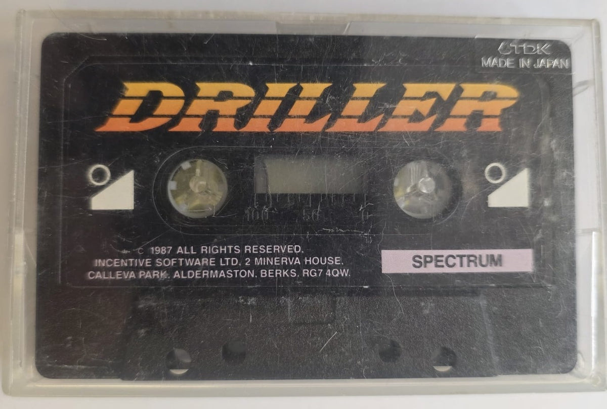 Driller - ZX Spectrum cassette