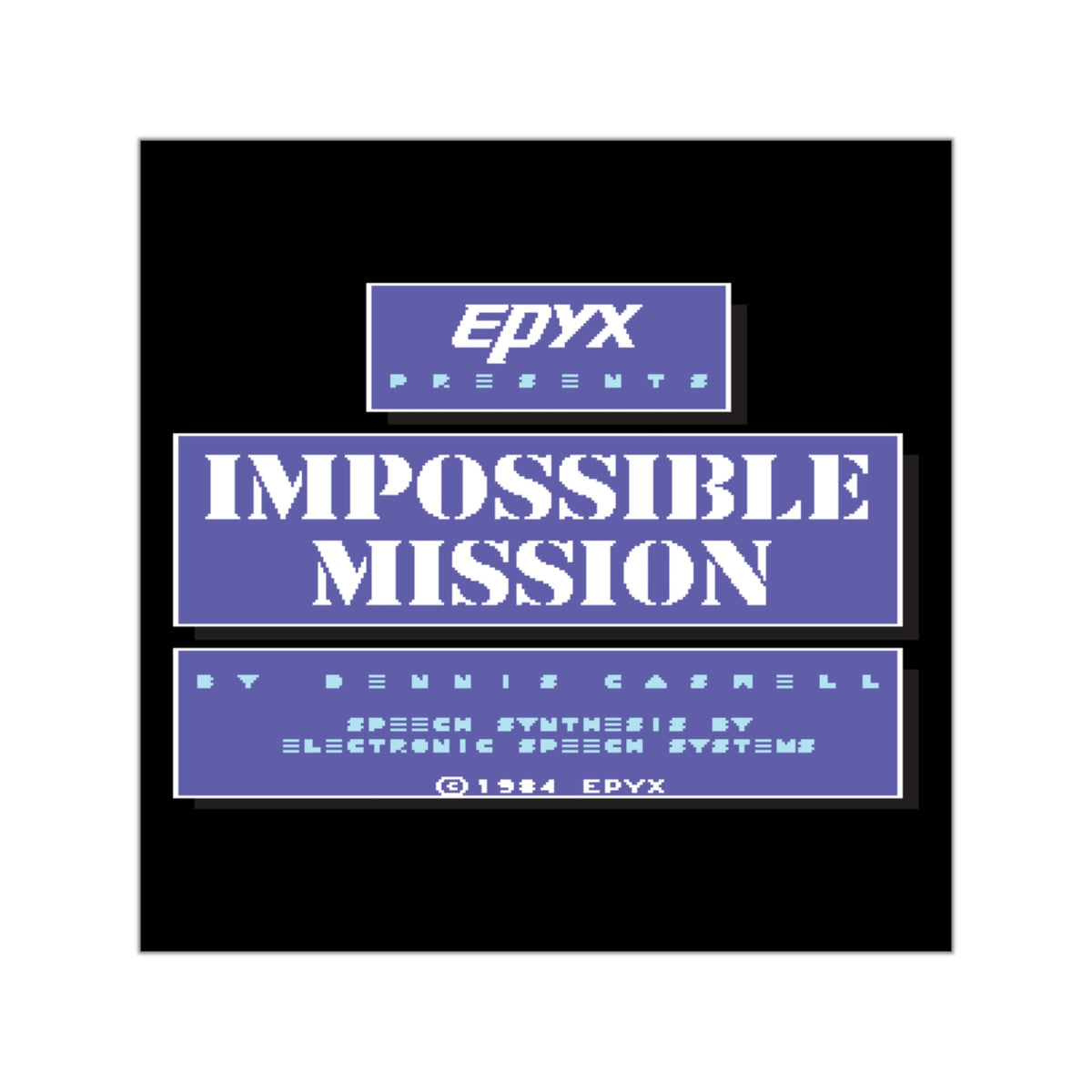 Impossible Mission Title - Sticker Printify