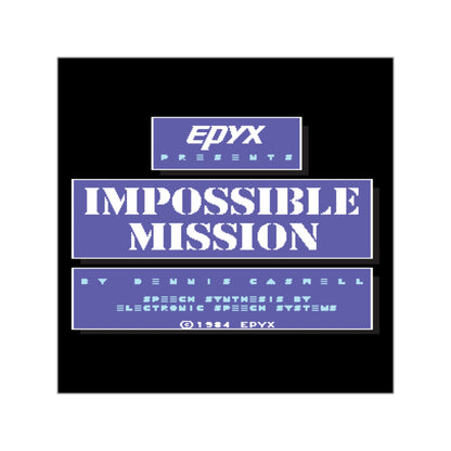 Impossible Mission Title - Sticker Printify