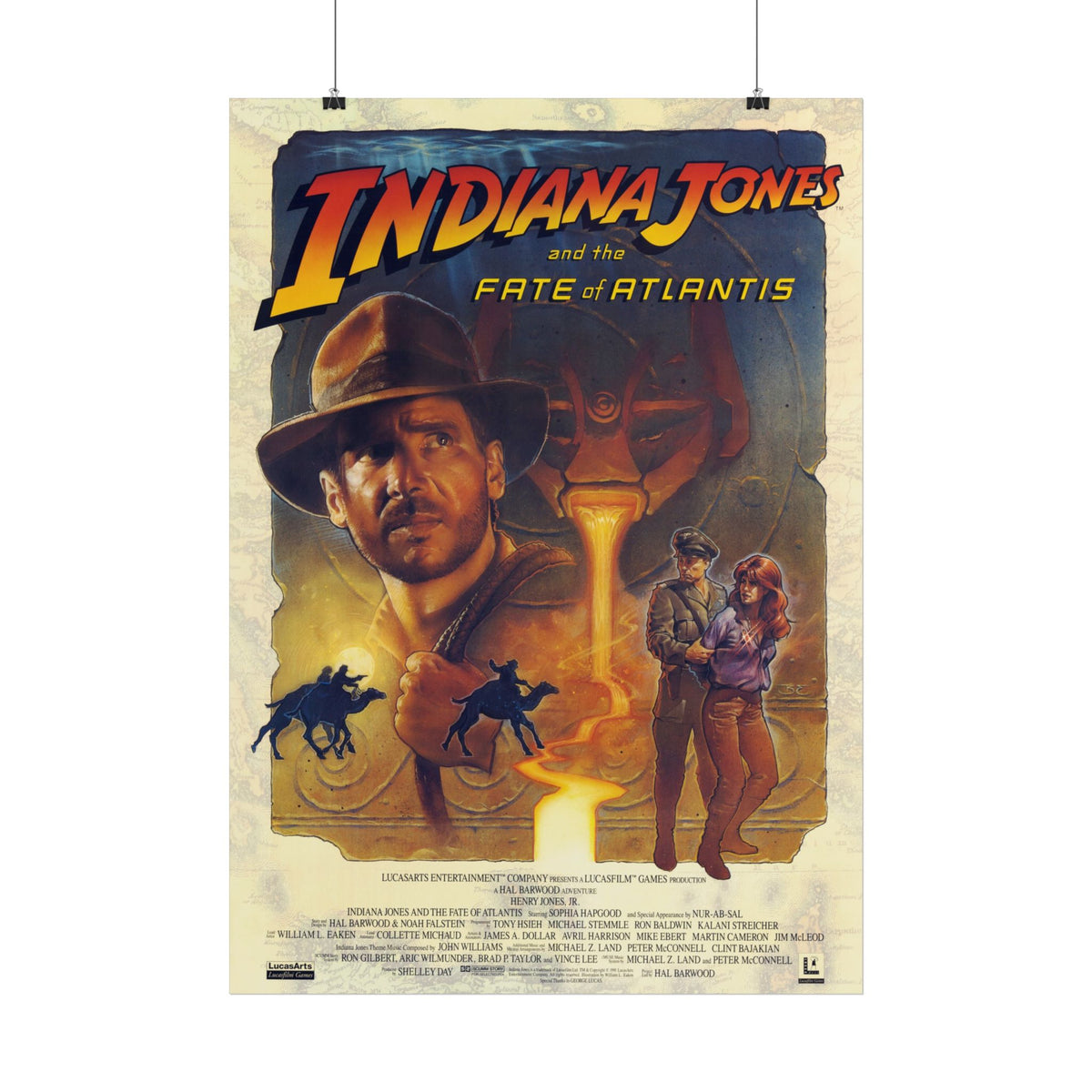 Indiana Jones and the Fate of Atlantis - Poster Printify
