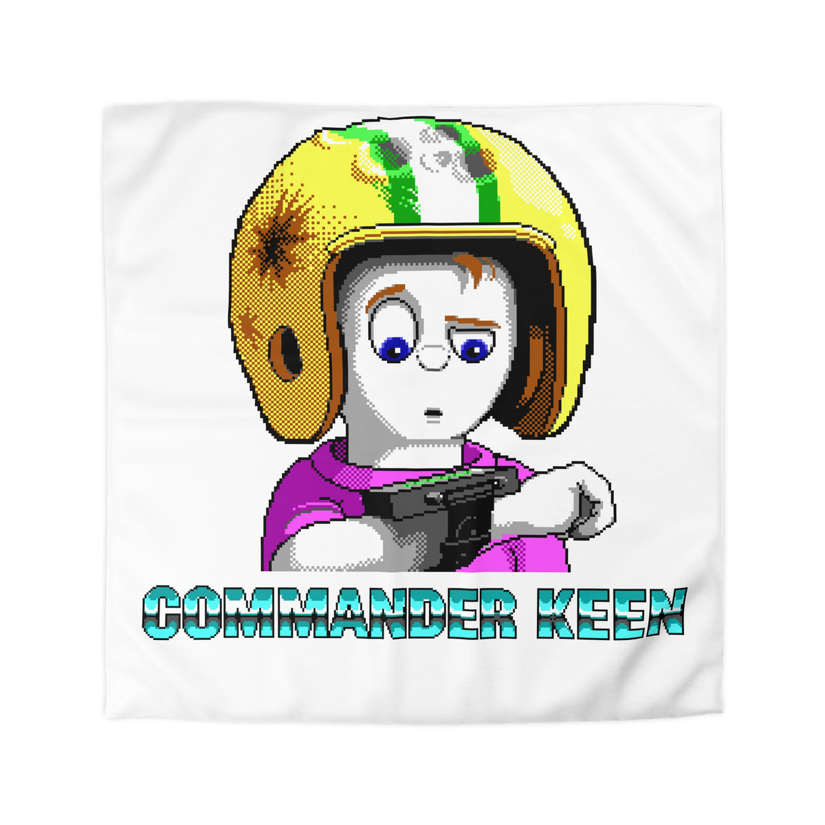 Commander Keen (Neural Stunner) - Dekbedovertrek Printify