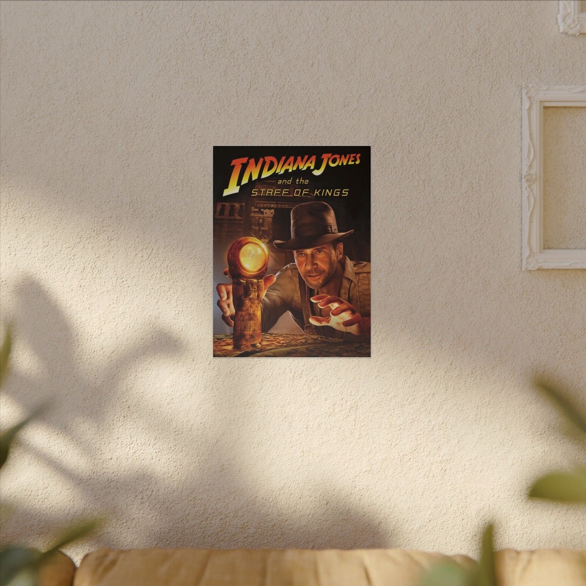 Indiana Jones and the Staff of Kings (met staf) - Canvas Printify