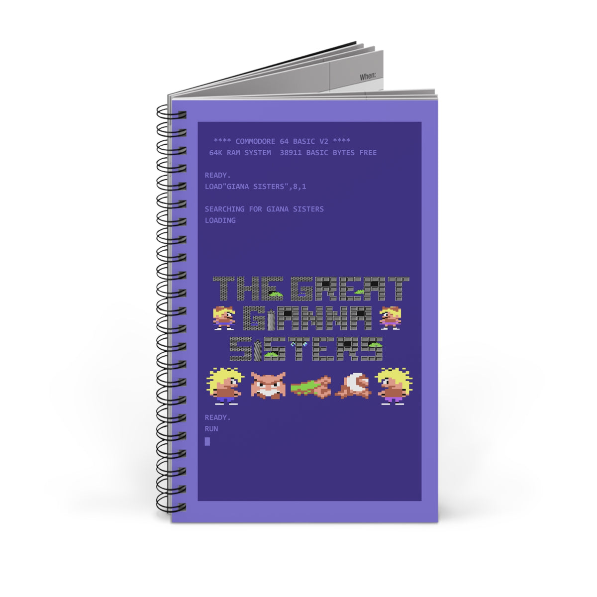 The Great Giana Sisters - Notitieboek Printify