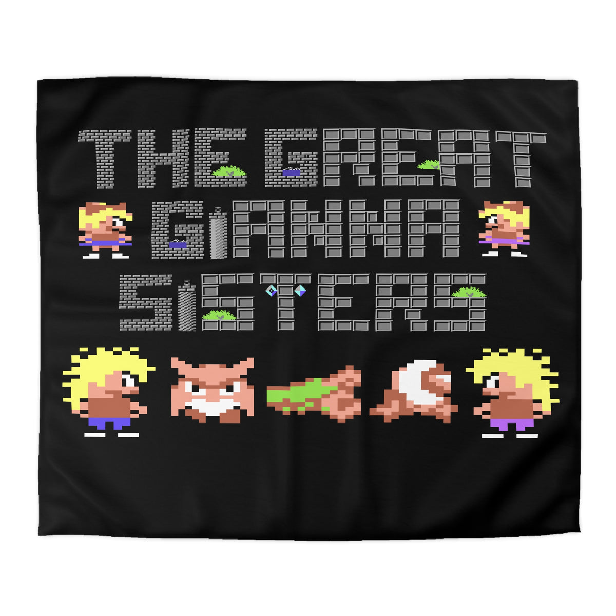 The Great Giana Sisters - Dekbedovertrek Printify