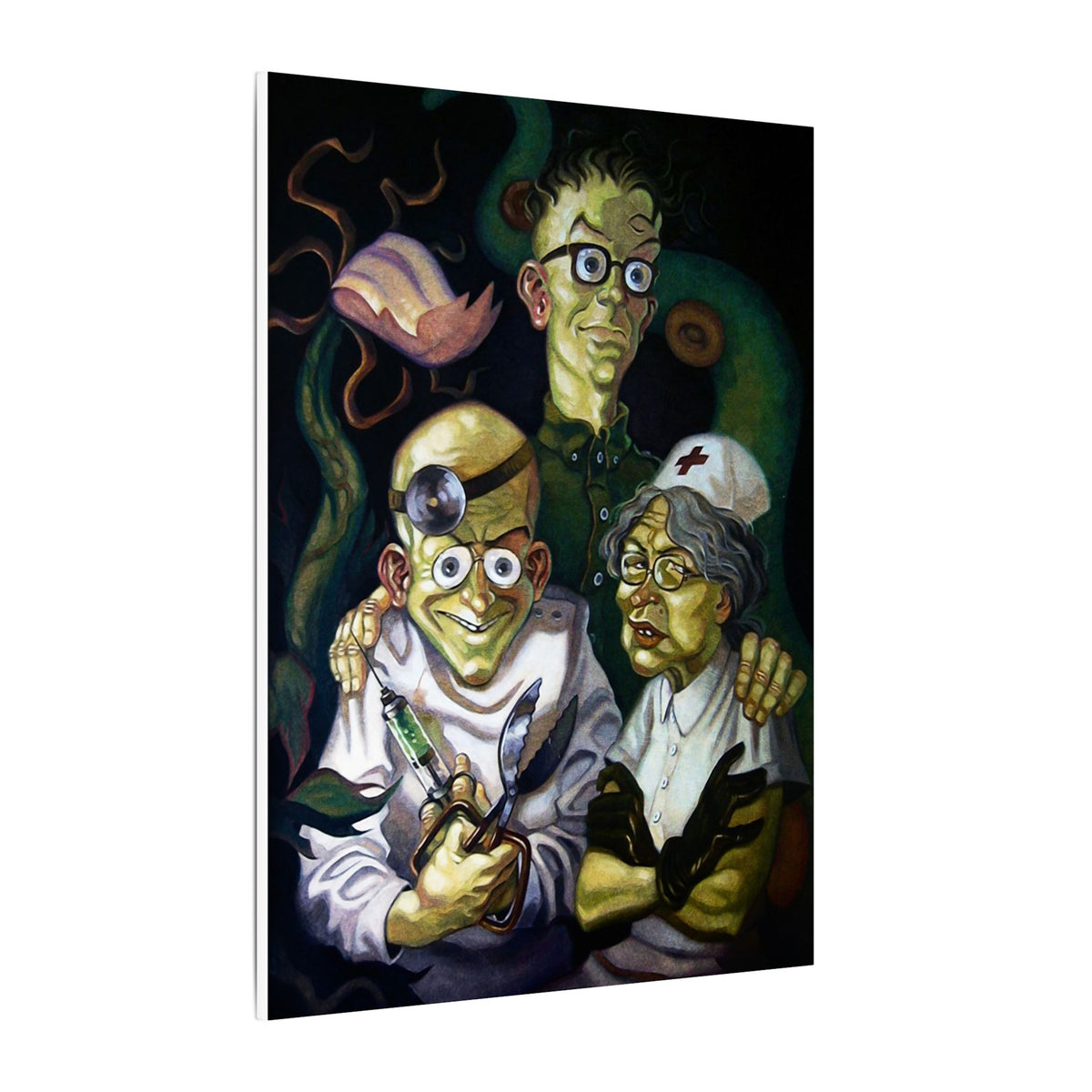 Maniac Mansion - Edison familieportret - Canvas Printify