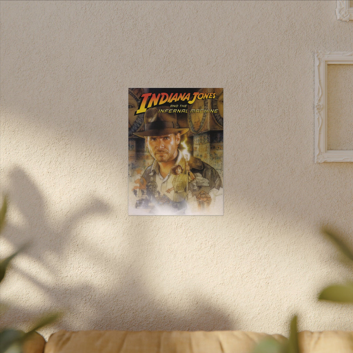 Indiana Jones and the Infernal Machine (logo boven) - Canvas Printify