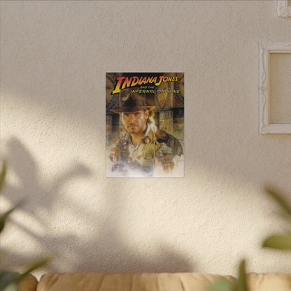 Indiana Jones and the Infernal Machine (logo boven) - Canvas Printify