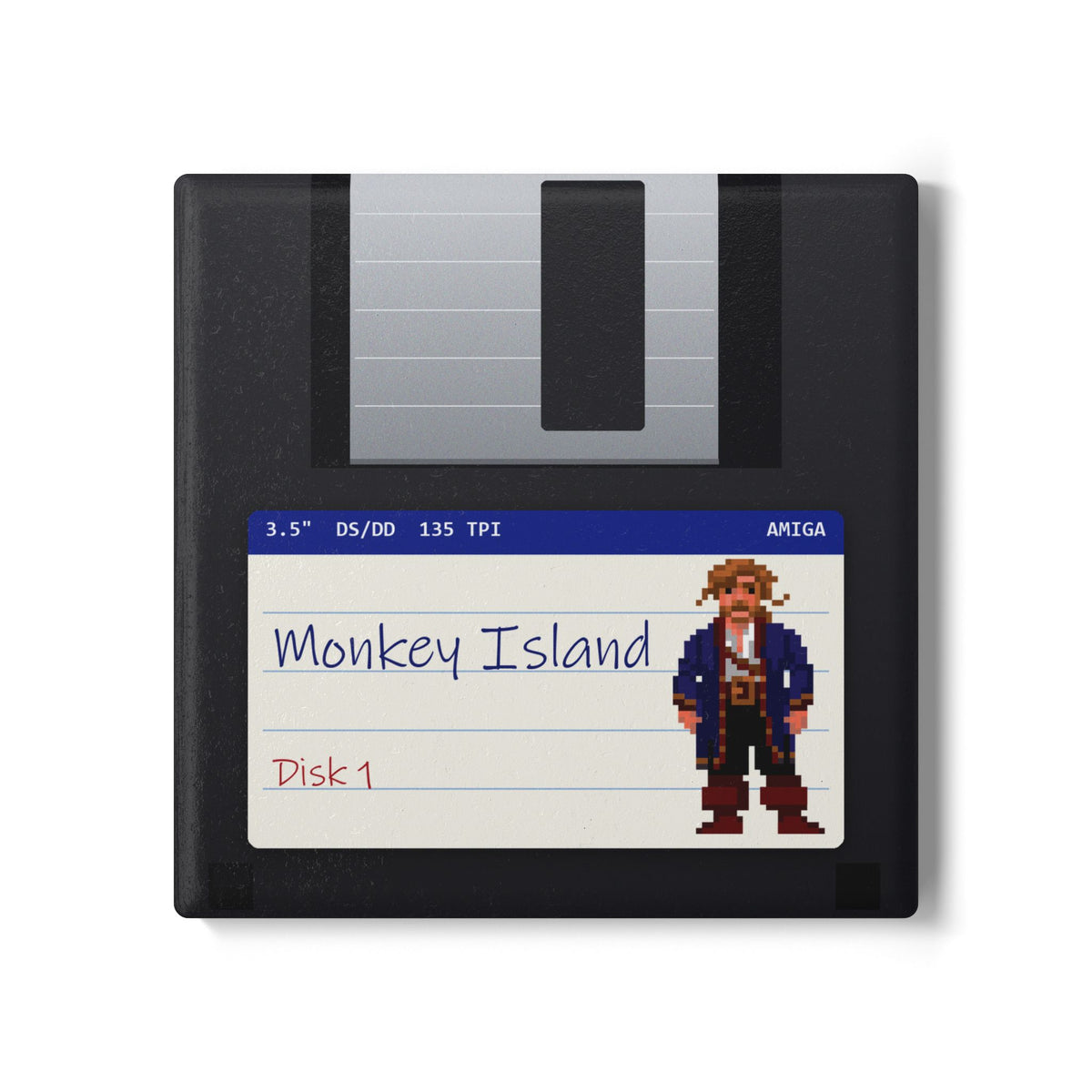 Monkey Island - Floppy Onderzetter Printify