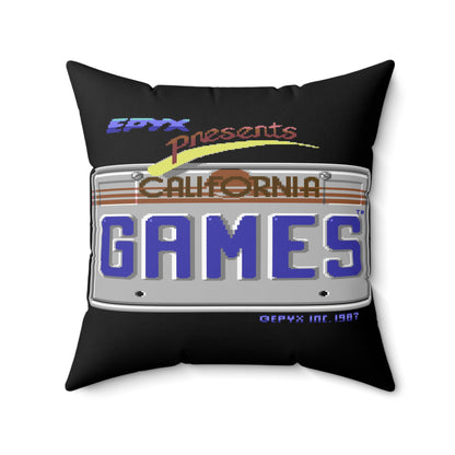 California Games Spun Polyester Square Pillow 