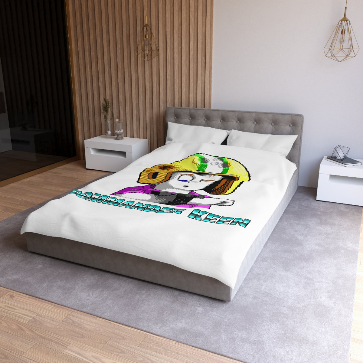 Commander Keen (Neural Stunner) - Dekbedovertrek Printify