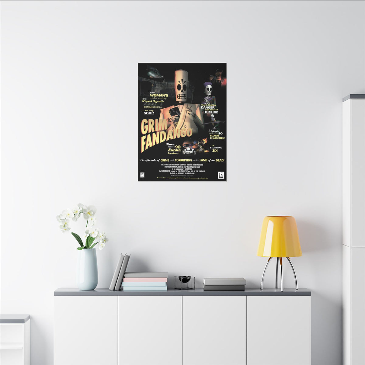 Grim Fandango - Canvas Printify
