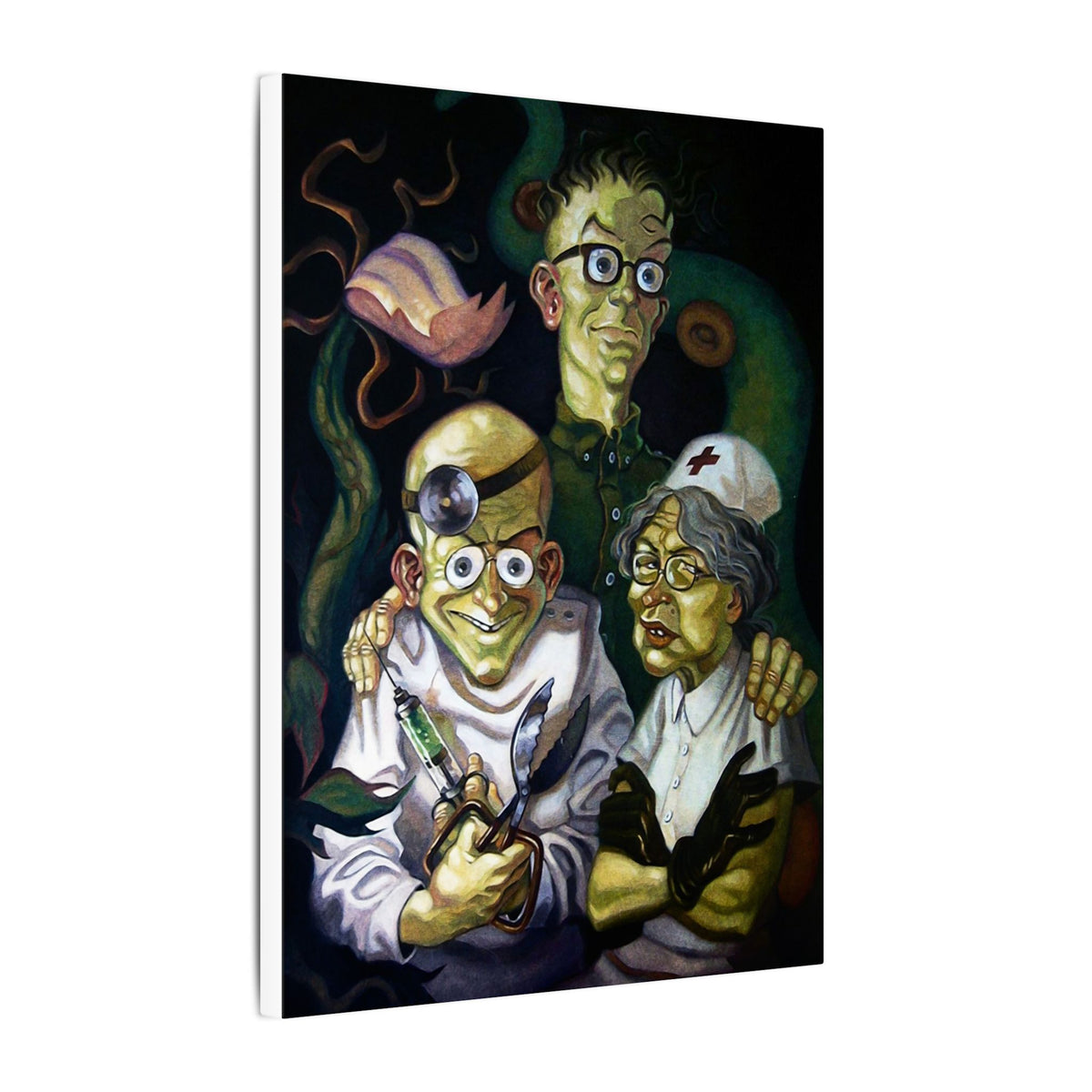 Maniac Mansion - Edison familieportret - Canvas Printify
