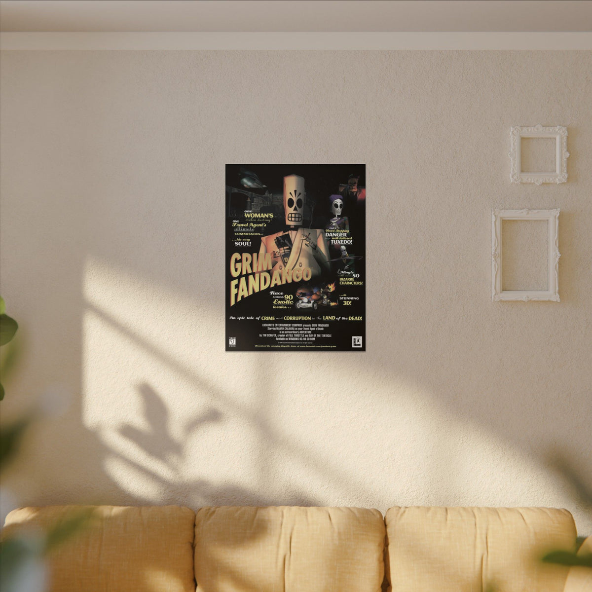 Grim Fandango - Canvas Printify
