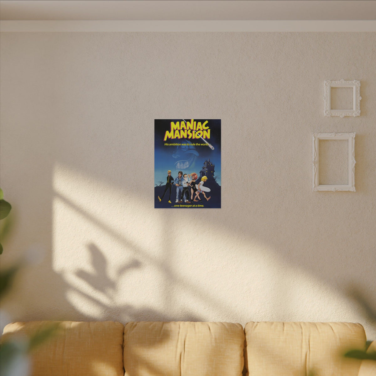 Maniac Mansion (originele tagline) - Canvas Printify