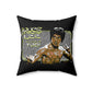 Bruce Lee Spun Polyester Square Pillow